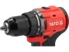 YATO Akkus fúró-csavarozó szénkefementes motorral, 18 V, 60 Nm, 2 × 2,0 Ah akkuval és töltővel, kofferben (YT-827681)