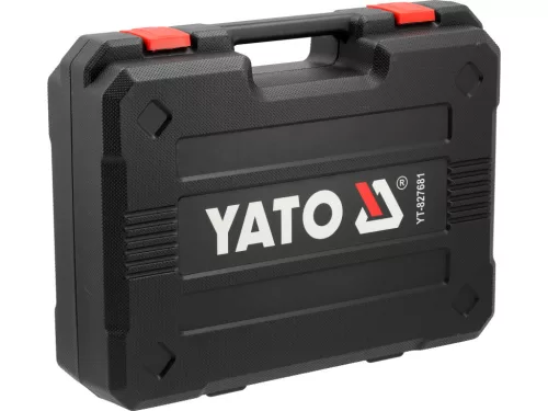 YATO Akkus fúró-csavarozó szénkefementes motorral, 18 V, 60 Nm, 2 × 2,0 Ah akkuval és töltővel, kofferben (YT-827681)