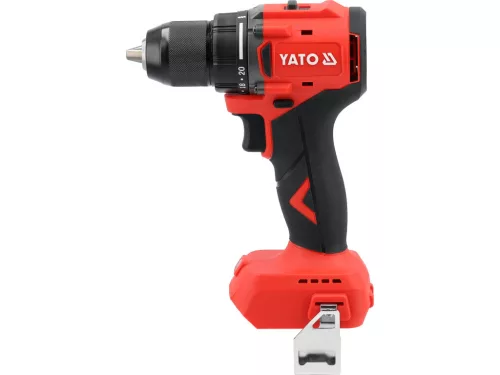 YATO Akkus fúró-csavarozó szénkefementes motorral, 18 V, 60 Nm, 13 mm gyorstokmány, akku és töltő nélkül (YT-827682)