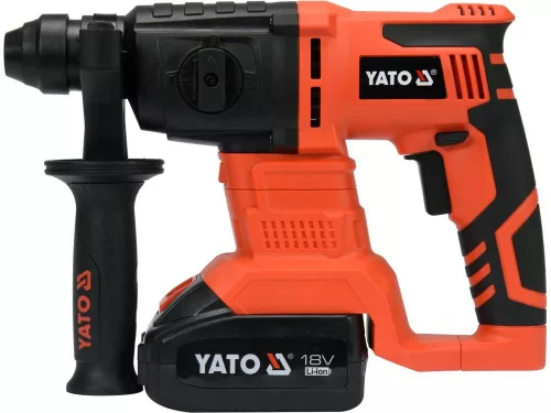 YATO Fúró-vésőkalapács akkus, SDS-Plus, 18 V, 2 J, 3 Ah akkuval és töltővel (YT-82770)