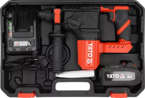 YATO SDS+ 18V FÚRÓKALAPÁCS (Szénkefementes MOTOR, 1 X 4Ah akku) (YT-827721)