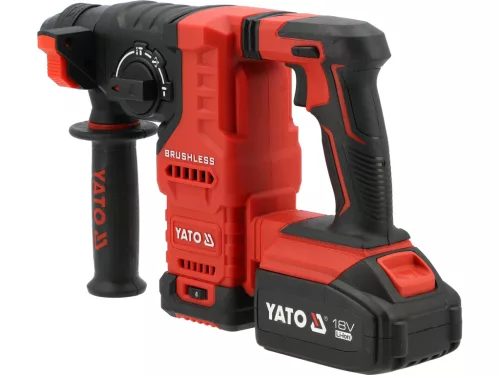 YATO Akkus fúrókalapács SDS-Plus 18V (BL MOTOR + 2x4Ah akku) készlet (YT-827724)