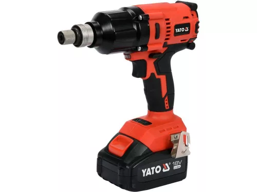 YATO Akkus ütvecsavarozó szénkefe nélküli 700Nm 18 V Li-ion (1 x 3,0 Ah akku + töltő) (YT-82806)