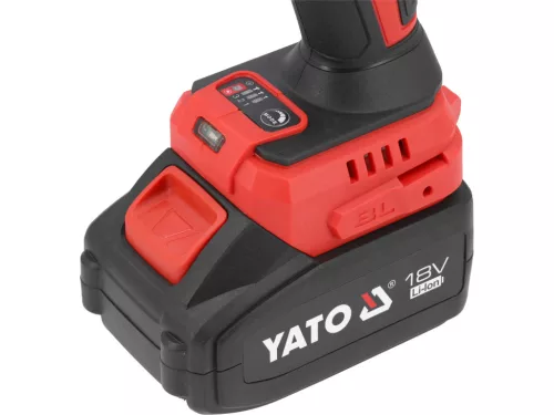 YATO Akkus ütvecsavarozó 18 V, 1/2”, szénkefementes, 1200 Nm, 4 Ah akkumulátorral (YT-828071)