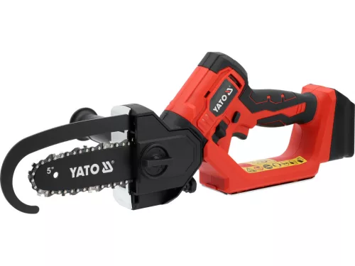 YATO Ács láncfűrész akkus 18 V, 158,5 mm, szénkefementes, akkumulátor és töltő nélkül (YT-828116)