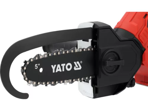 YATO Ács láncfűrész akkus 18 V, 158,5 mm, szénkefementes, akkumulátor és töltő nélkül (YT-828116)