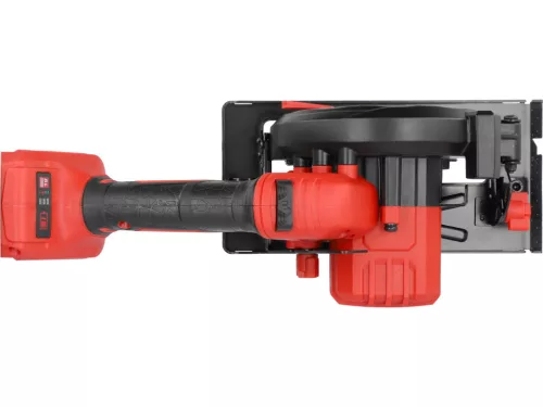YATO Kézi körfűrész akkus 18 V, 140 mm, szénkefementes, max. 51 mm vágásmélység, akkumulátor és töltő nélkül (YT-828118)