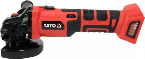 YATO Akkus sarokcsiszoló 125 mm szénkefe nélküli 18 V Li-Ion (akku + töltő nélkül) (YT-828291)