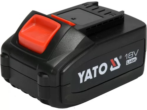 YATO Sarokcsiszoló és egyenes csiszoló készlet, akkus 18 V, szénkefementes, 125 mm, 4 Ah akkumulátorral (YT-828296)