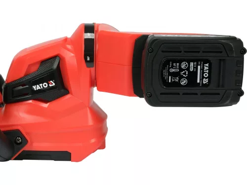 YATO Sövényvágó akkus 18 V, 550 mm, max. 16 mm, 2 Ah akkumulátorral (YT-828333)