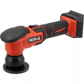   YATO Akkus mini polírozógép 18 V, 80 mm, szénkefementes, forgó és 3 / 12 mm excenteres fejjel (YT-82927)