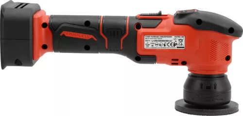 YATO Akkus mini polírozógép 18 V, 80 mm, szénkefementes, forgó és 3 / 12 mm excenteres fejjel (YT-82927)