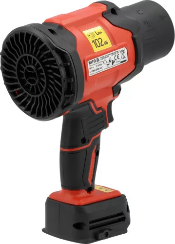 YATO Akkus légseprű 18 V, szénkefementes, 198 km/h, 11 m³/perc – géptest (YT-829383)