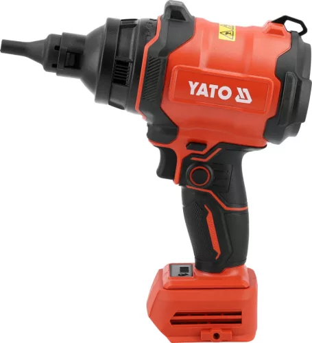YATO Akkus fúvó-porszívó szénkefementes motorral, 18 V, 127 m/s, 20 kPa, akku és töltő nélkül (YT-829385)