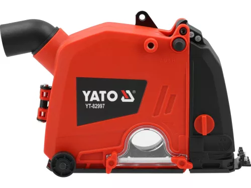 YATO Horonymaró porelszívó burkolat sarokcsiszolóhoz, 150 mm, 5–30 mm vágásszélesség (YT-82997)