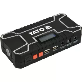   YATO Indítássegítő és powerbank 12 V, 12000 mAh, 300–500 A, LCD-kijelzővel (YT-83082)