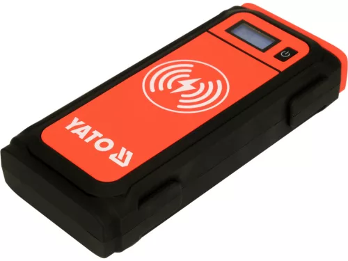 YATO Autós bikázó és power bank 12 V, 16 000 mAh, max. 1000 A csúcsáram, vezeték nélküli töltéssel (YT-83085)