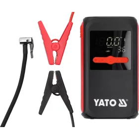   YATO Bikázó kompresszorral és powerbankkal, 12 V, 300 A / 600 A, 120 PSI, 12 Ah (YT-83086)