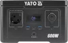 YATO Hordozható áramforrás LiFePO4 akkumulátorral, 600 W, 256 Wh, EPS funkcióval (YT-83087)