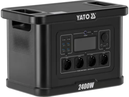 YATO Energiaállomás 2400 W, 2232 Wh, LiFePO4 akkumulátorral és EPS funkcióval (YT-83095)