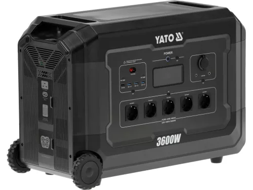 YATO Energiaállomás 3600 W, 3072 Wh, LiFePO4 akkumulátorral és EPS funkcióval (YT-83096)