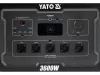 YATO Energiaállomás 3600 W, 3072 Wh, LiFePO4 akkumulátorral és EPS funkcióval (YT-83096)