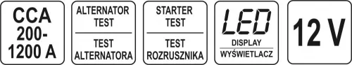 YATO ELEKTRONIKUS akkuteszter (YT-83113)