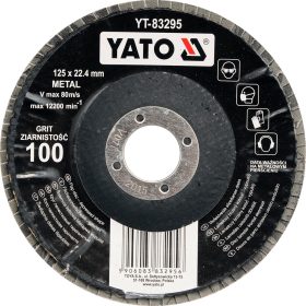   YATO Lamellás csiszolókorong döntött 125 x 22,2 mm P60  (YT-83293)
