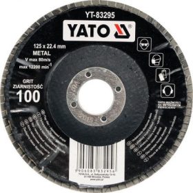   YATO Lamellás csiszolókorong döntött 125 x 22,2 mm P80 (YT-83294)