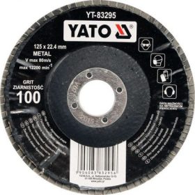   YATO Lamellás csiszolókorong döntött 125 x 22,2 mm / P100 (YT-83295)