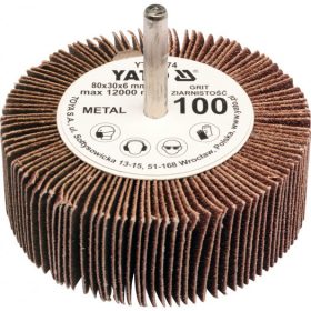   YATO Csapos lamellás, legyező csiszoló P80 80x30x6 mm  (YT-83373)