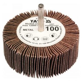   YATO Csapos lamellás, legyező csiszoló P100 80x30x6 mm (YT-83374)