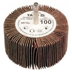   YATO Csapos lamellás, legyező csiszoló P100 80x40x6 mm (YT-83384)