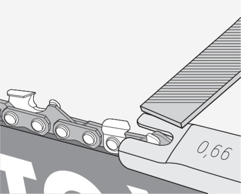 YATO Kézi láncélező készlet 4 részes 3/8col 0,325col 4,5mm (YT-85041)