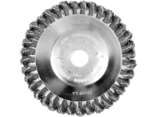 YATO DÖNTÖTT SODROTT KÖRKEFE 200 X 25,4 MM FŰKASZÁHOZ, FŰSZEGÉLYVÁGÓHOZ (YT-85142)