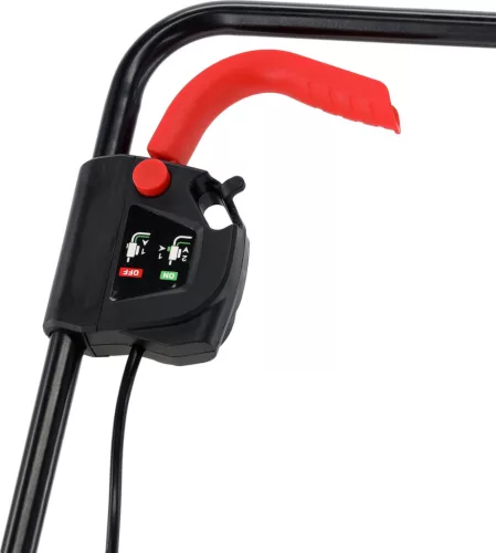 YATO Elektromos fűnyíró szíjhajtással, 1300 W, 330 mm vágásszélesség, 30 literes fűgyűjtővel (YT-851990)