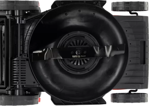 YATO Elektromos fűnyíró önjáró hajtással és oldalkidobással, 2000 W, 460 mm, 60 literes fűgyűjtővel (YT-851993)