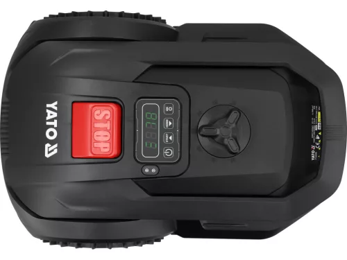 YATO Akkus robotfűnyíró otthoni gyepfelületek automatikus nyírásához 300 m²-ig, 20 V  (YT-852090)