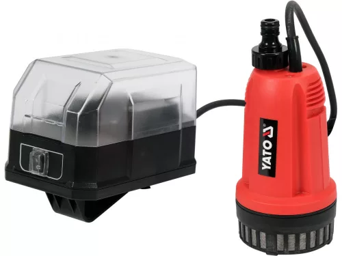 YATO Akkumulátoros merülő szivattyú – 18V, 2000 liter/óra, 21 m emelőmagasság (akku és töltő nélkül) (YT-85283)