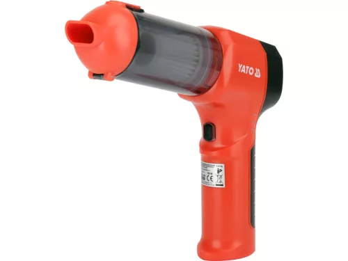 YATO Akkus autóporszívó és fúvó 2 az 1-ben, 100 W, 15 kPa, USB-C töltéssel (YT-85686)