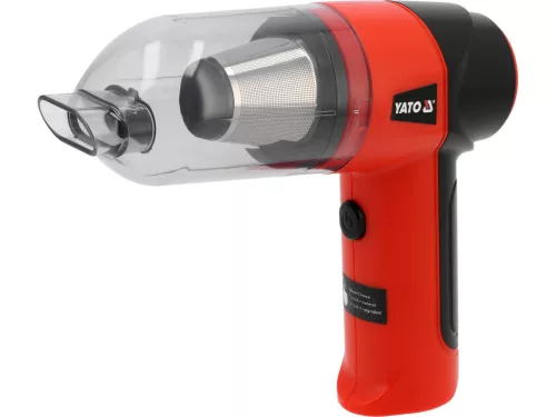 YATO Vezeték nélküli autós porszívó, mini kompresszor 7,4V,  készlet (YT-85687)