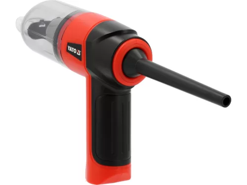YATO Vezeték nélküli autós porszívó, mini kompresszor 7,4V,  készlet (YT-85687)