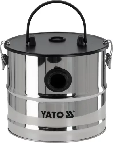 YATO Hamu- és porleválasztó tartály porszívóhoz, 18 liter, 1 m hőálló tömlővel (YT-85706)