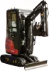 YATO Lánctalpas minikotró 1,95 t Yanmar dízelmotorral, zárt fülkével (YT-86300)