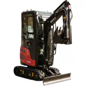   YATO Lánctalpas minikotró 1,95 t Yanmar dízelmotorral, zárt fülkével (YT-86300)