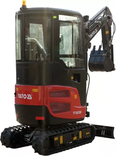 YATO Lánctalpas minikotró 1,95 t Yanmar dízelmotorral, zárt fülkével (YT-86300)