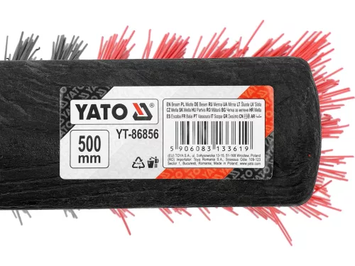 YATO Utcai seprűfej 600 mm, PET/PVC sörtékkel, kültéri takarításhoz (YT-86856)