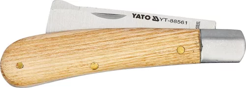 YATO Oltókés szemzéshez és gyümölcsfák oltásához, összecsukható, 63 mm-es rozsdamentes acél pengével (YT-88561)