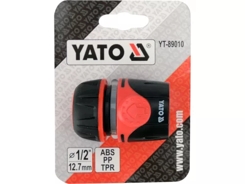 YATO Kerti locsolótömlő gyorscsatlakozó 1/2”, ergonomikus tömlőcsatlakozó (YT-89010)