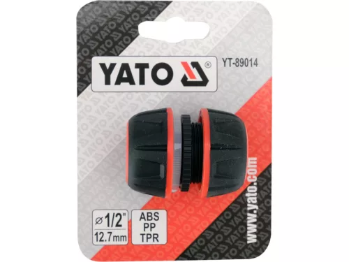 YATO Tömlőjavító toldó 1/2” locsolótömlőhöz, ABS-PP-TPR kivitel (YT-89014)